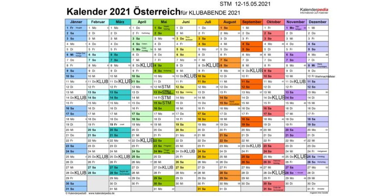 Filmklub Kalender 2021